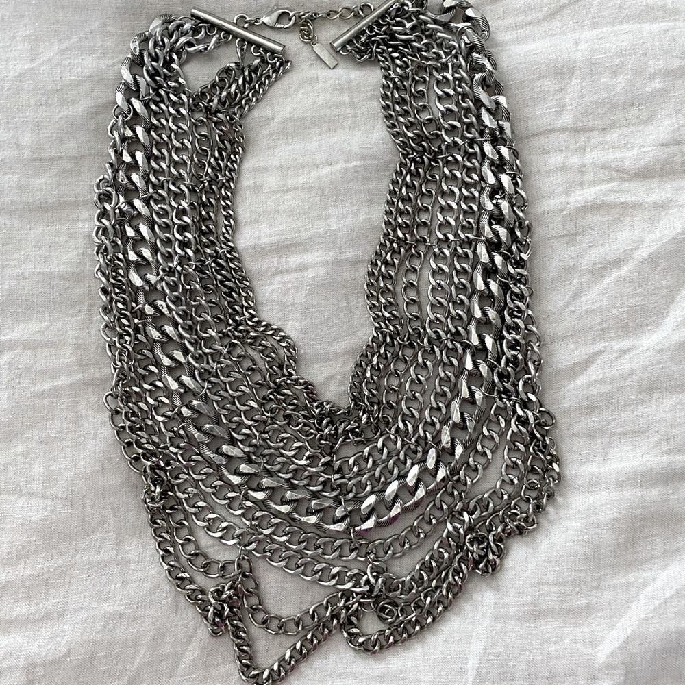 Baublebar Courtney Bib silver necklace